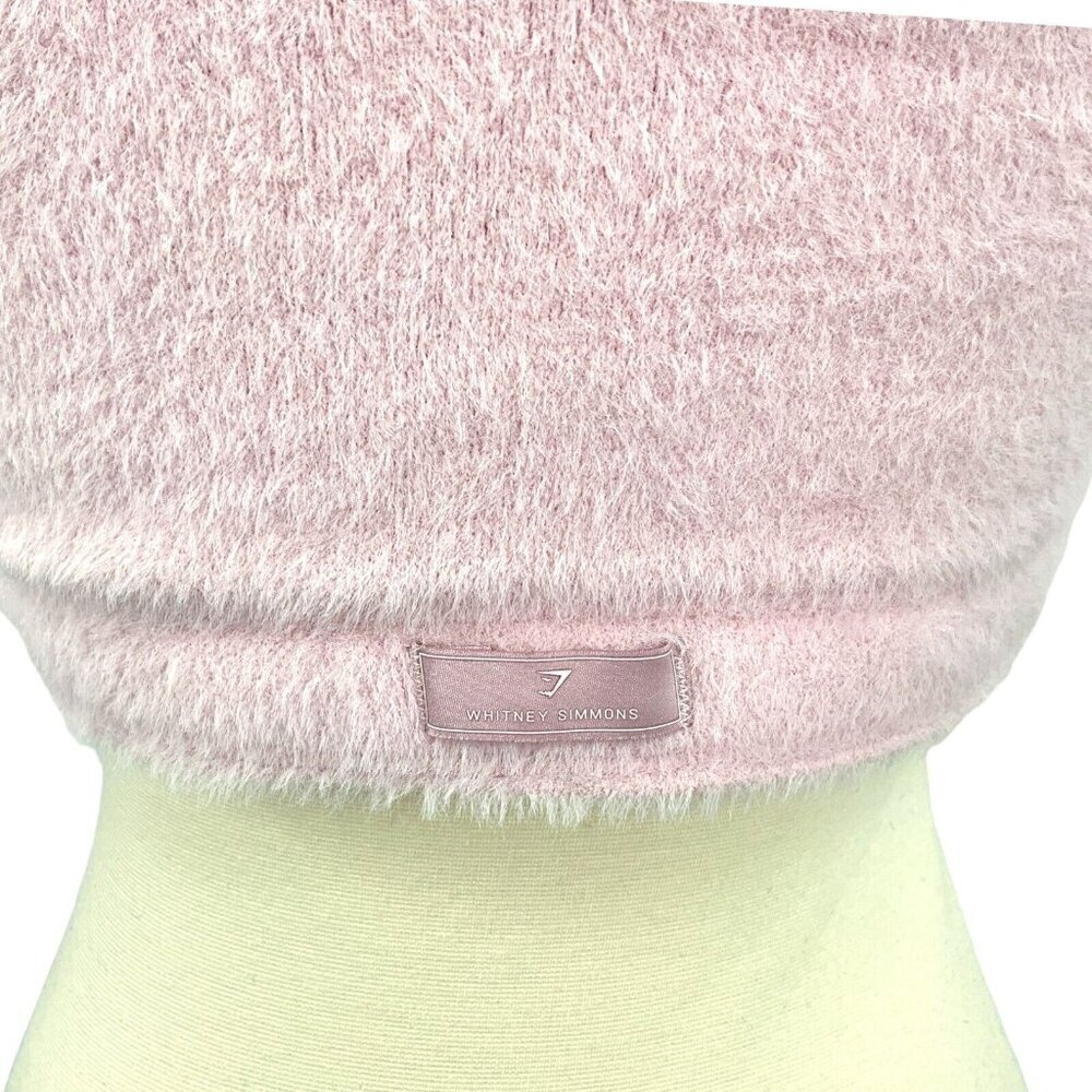 Gymshark Women's M Whitney Eyelash Knit Bandeau Petal Pink Lounge Casual - Picture 3 of 9